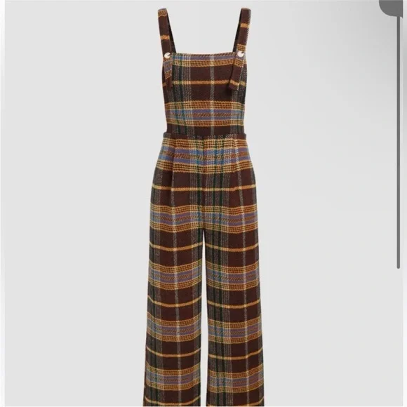 Cider Brown and Orange Plaid Garment - Picture 2 of 4